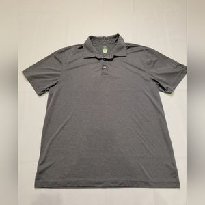 PGA Tour Pro Golf Polo Short Sleeve Shirt Gray Size XL Athletic Fit